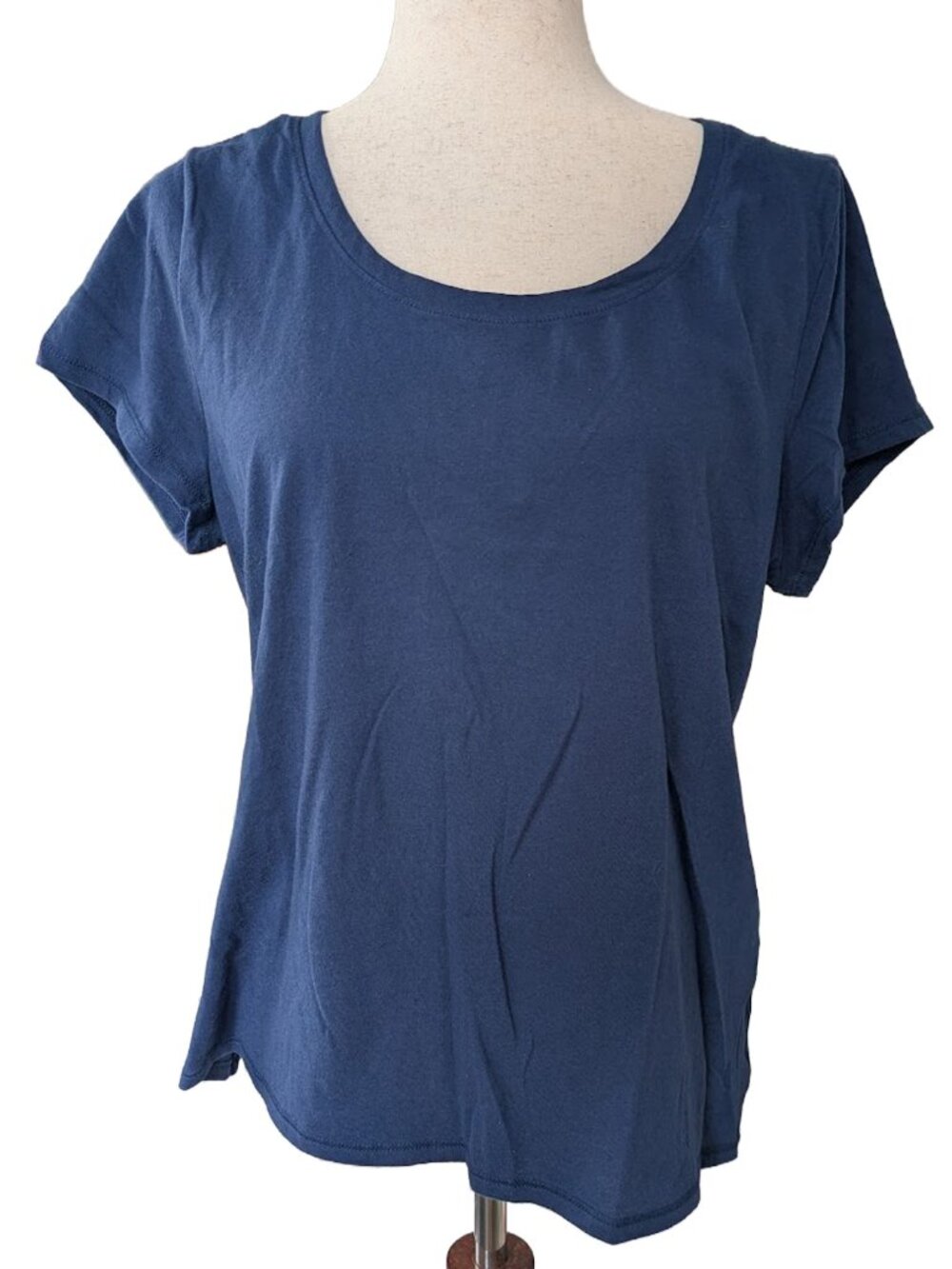 No Boundaries Navy Blue Scoop Neck Tee